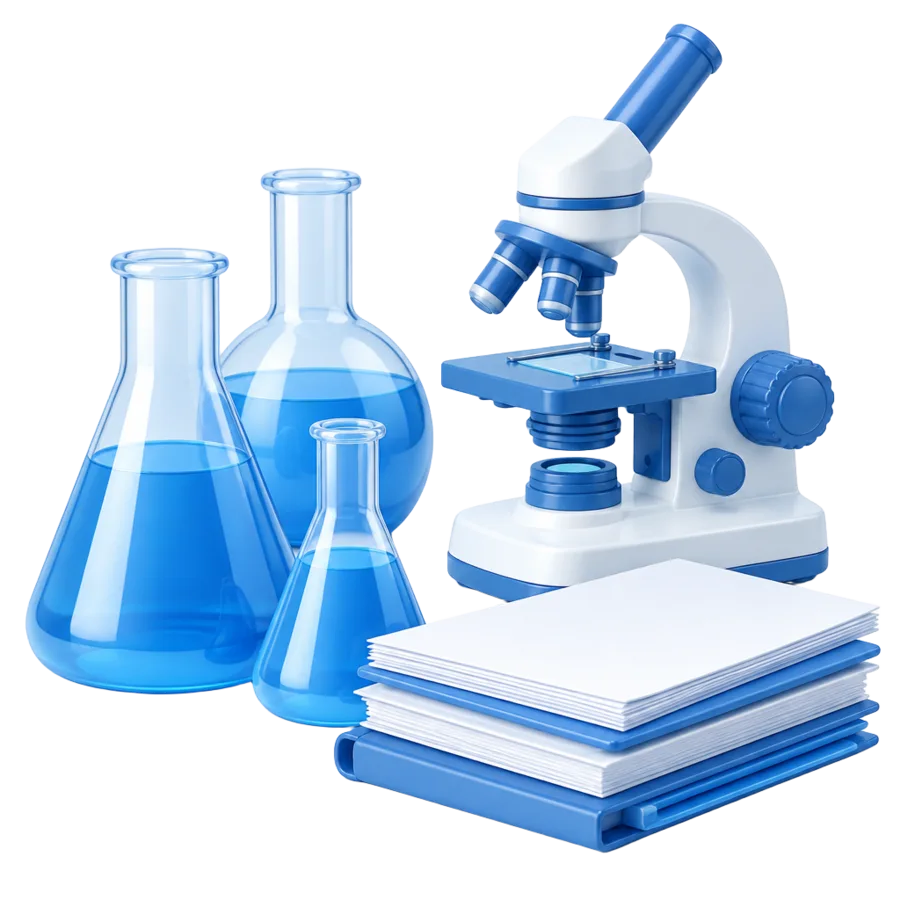 Clinical lab equipment illustration